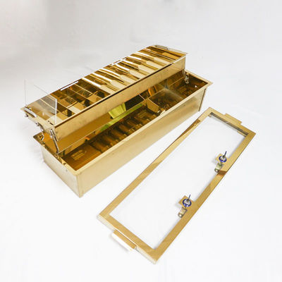 Thép không gỉ điện áp Casino Chip Tray Acrylic Cover With Lock Double Layer Poker Chip Float