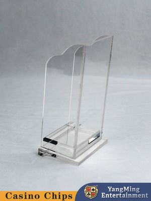 Poker Card Scrap Box Baccarat Black Jack Chơi cờ bạc Trò chơi trên bàn Acrylic Discard Holder