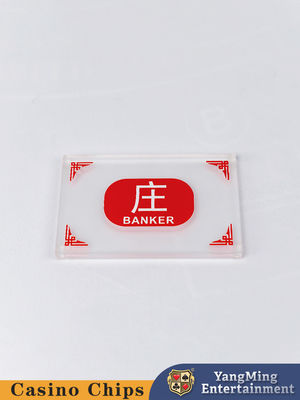 Acrylic Frosted Baccarat Chơi cờ bạc Trò chơi bàn Trung Quốc Tiếng Anh Ngân hàng Người chơi đánh dấu