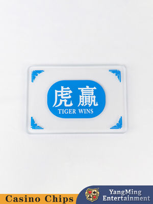 Rồng và Hổ Poker Bàn đánh dấu cờ bạc Bàn chơi trò chơi Trung Quốc và tiếng Anh in màn in lụa