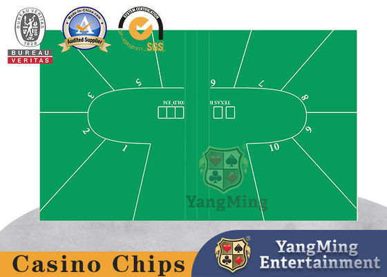 New Waterproof Tablecloth Upgraded Texas Hold'Em Poker Casino Không in thiết kế tùy chỉnh