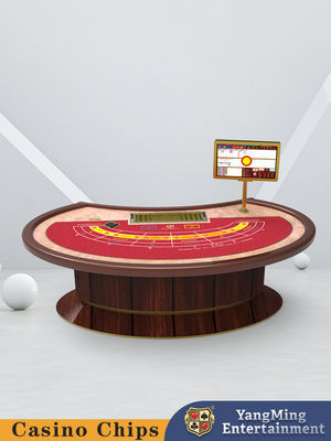 Nhà máy tùy chỉnh hình bầu dục treadle may mắn sáu bàn baccarat giải trí & giải trí câu lạc bộ Poker bàn