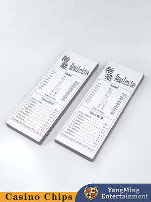 Quy tắc trò chơi Roulette ghi chép giấy sòng bạc Poker Game bàn Quy tắc bồi thường