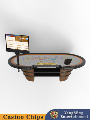 Nhà máy tùy chỉnh cờ bạc Baccarat Poker 8 người Chip thông minh Poker Induction Table