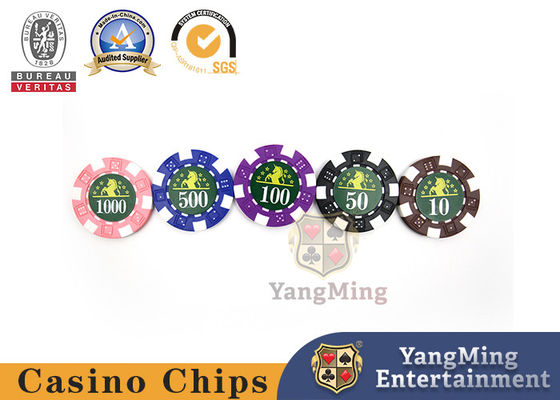 11,5g nhựa Texas BlackJack Clay Sòng bài xì phé đặt với dấu UV và hộp đựng