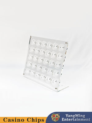 Acrylic Chips Display Stand 30 Pieces Of Transparent Poker Chip Display Stand (Đứng trên màn hình chip poker minh bạch)