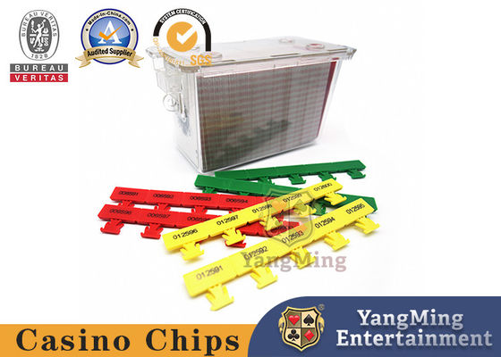 Texas Hold'em Poker Card Phụ kiện trò chơi sòng bạc Baccarat Hộp bảo mật tùy chỉnh Hủy bỏ khóa giữ con dấu