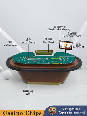 Poker Casino Solid Wood Baccarat Table Poker Game Chips Bàn cờ