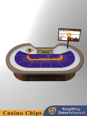 Baccarat Poker Game Chip Table Pedestal Styling Được nâng cấp và cải tiến Casino Poker Game Desk Table