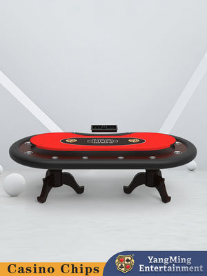 Màu gỗ nguyên bản Thiết kế gỗ rắn tùy chỉnh Tiger Claw Legs Texas Hold'em Poker Table Club Poker Gaming Table