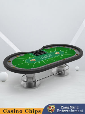 Tùy chỉnh 10 người chơi Metal Bar Protector Texas Hold'em Poker Table Casino Bàn chơi trò chơi giải trí