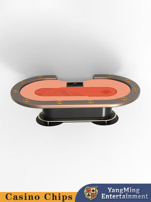 Hàng hóa bán buôn sòng bạc 10 người chơi Texas Hold'em Poker Table với bàn đá kim loại Giải trí Câu lạc bộ Poker