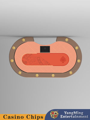 Deluxe Customized Metal Leg Oval Poker Table Casino Texas Casual Entertainment Game Bàn chơi poker