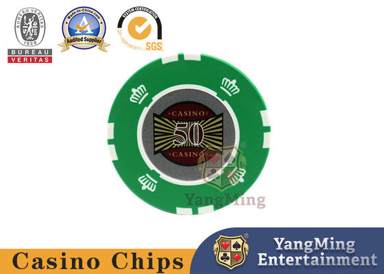 UV chống giả mạo chip sòng bạc RFID tùy chỉnh đa màu với nhãn dán kỹ thuật số cho trò chơi cờ bạc