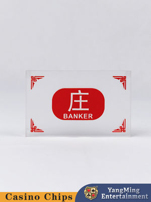 Phong cách Đông Nam Á Baccarat Poker Bàn cờ bạc sòng bạc tùy chỉnh Ngân hàng Người chơi thắng Mark Dealer Button