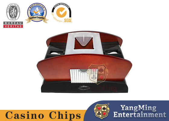 Factory Direct Sale Log Color Battery Power Universal Card Shuffler Texas Holdem Table 2 bộ của thẻ tự động Shuffler