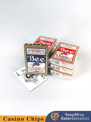 Câu lạc bộ Poker Mỹ gốc 92 Thẻ chơi bài Bee Casino với giấy UV Black Core