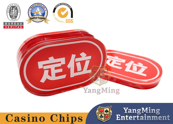 Đánh dấu Baccarat acrylic không thấm nước Định vị cho trò chơi thẻ đấu bò