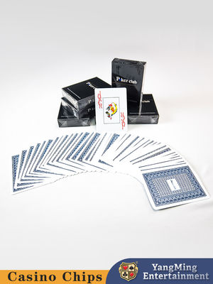 Nhà máy bán buôn sòng bạc thẻ mạ vàng thẻ chơi nhựa 100% Pvc Poker thẻ chơi với hai màu sắc