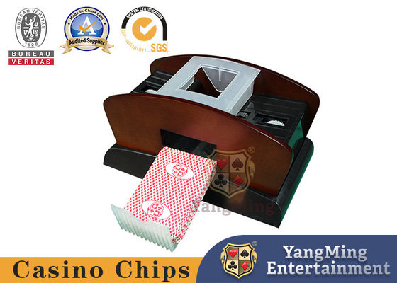 1 - 2 Deck Wood Poker Card Automatic Shuffler And Doubles Use Playing Card Dealer Shoe (Đồ chơi bằng gỗ)