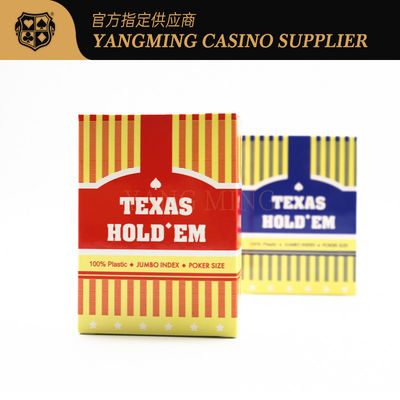 Texas Bức in lớn Bảng chơi bài nhựa hộp màu Casino giải trí trò chơi Bảng chơi bài