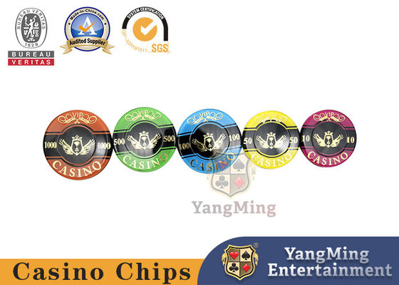 760 miếng Acrylic UV hai lớp phát hiện chip chống hàng giả Bộ chip nhựa dập nóng Texas Black Jack