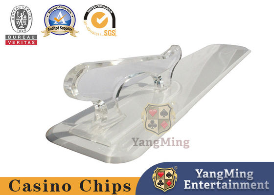 Phong cách mới dày hơn Acrylic minh bạch Casino Spade thương hiệu xẻo với tay cầm có thể in logo tùy chỉnh