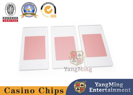 Bản gốc tùy chỉnh dày Acrylic Frosted Khóa thẻ chơi Baccarat Blackjack cờ bạc Bàn bìa bàn