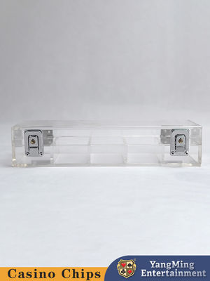 Acrylic trong suốt 100 Yard khóa chip Tray Baccarat Texas cờ bạc Poker chip Tray