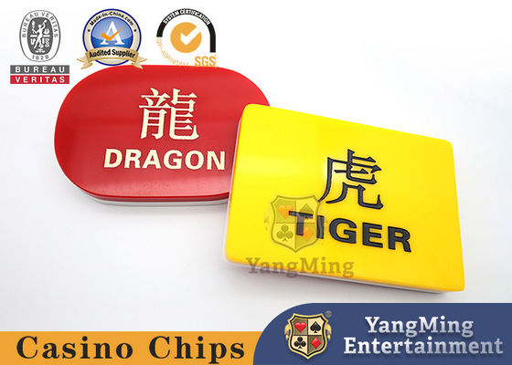 Nút đại lý Poker in acrylic Có thể tháo rời Sòng bạc Baccarat Banker & Nút Người chơi thắng Marker