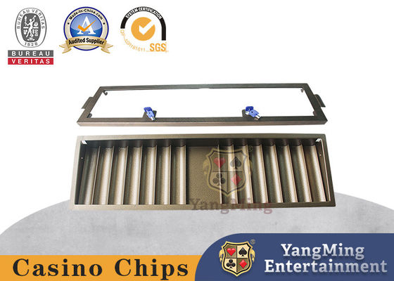 Giải trí Casino Dedicated 1 - Lớp kim loại Poker Chip Tray với 14 hàng