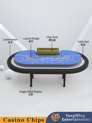 Factory Customized Entertainment 8-Bit Folding Poker Table Baccarat Casino Poker Gaming Table (Bảng chơi poker gấp 8 bit)
