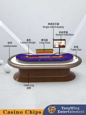 New Treadle Baccarat Poker Game Chip Table cho Casino Club Poker Game Table