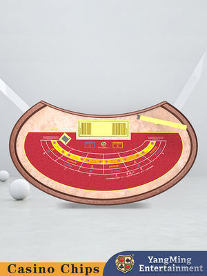 Đồ bán buôn tùy chỉnh Oval Treadle Lucky Six Table Texas Baccarat Casino Poker Gaming Table