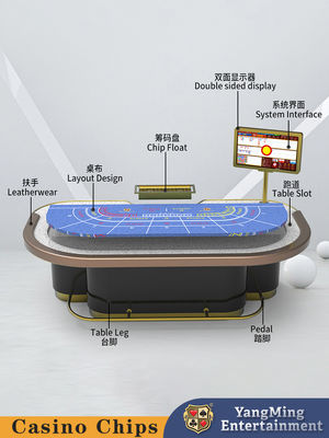 Hot Sale Club Customized Guard Rail Baccarat Table Giải trí Giải trí Poker Game Table