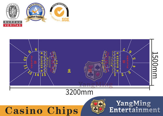Thiết kế ban đầu và làm theo yêu cầu của 15 người chơi Hình tròn trò chơi Baccarat Poker Khăn trải bàn cờ bạc Bố cục bàn cờ bạc Hỗ trợ bán buôn