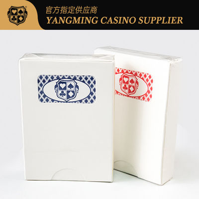 Câu lạc bộ cờ bạc Thẻ chơi game Nhà máy tùy chỉnh 310g 88 * 63mm Đen Xanh lõi nhựa giấy bài poker