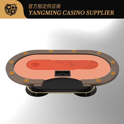 Bàn poker Texas Hold'em mới được nâng cấp với chân kim loại cho các giải đấu poker Texas Hold'em Casino quốc tế