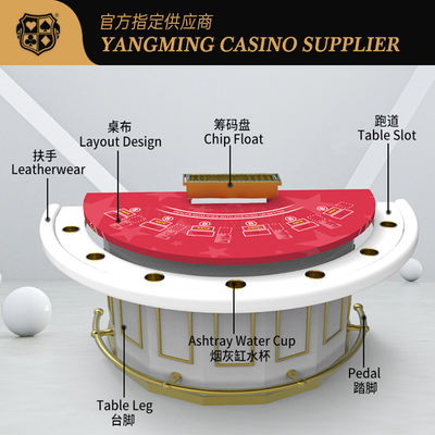 Bàn bảo vệ nửa tròn Bàn chơi blackjack Bàn chơi sòng bạc Bàn chơi poker Màu sắc tùy chỉnh