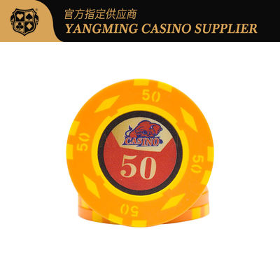 12g Iron Core Clay Poker Chip với vỏ nhôm Texas Casino Poker Game Countertop Chip Set