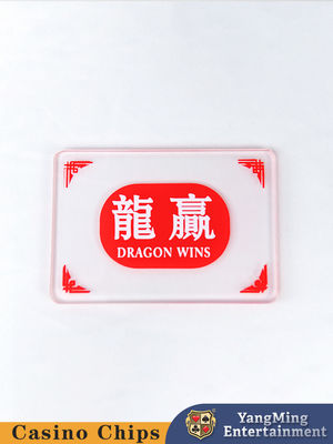 Thiết kế ban đầu tùy chỉnh Semi-Frosted Acrylic Banker Player Marker Button Casino Baccarat Table Top Marker Button