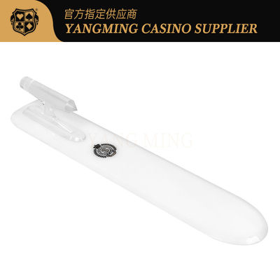 Sòng bạc tùy chỉnh trắng Acrylic chơi bài xẻo Sòng bạc chơi bài tùy chỉnh xẻo