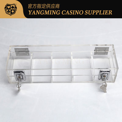 Bán 100 Yard 50mm khóa chip Tray Casino Baccarat giải trí giải trí Poker chip Tray
