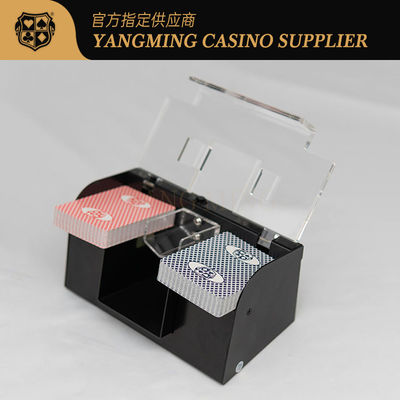 Sòng bạc tùy chỉnh kim loại Poker sắt thông minh hỗ trợ shuffler tự động 2 bộ bài đồng bộ hóa làm sạch tốc độ cao