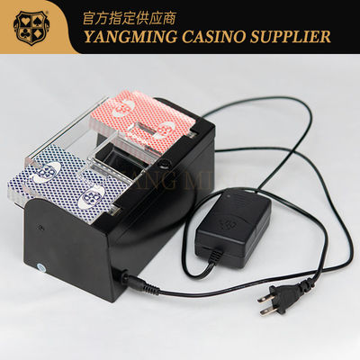 Thiết kế âm thầm được nâng cấp chống tắc nghẽn kim loại 2 Deck Poker Shuffler cho trò chơi Baccarat Casino Club