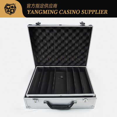 Texas Hold'em Baccarat Chips Case Set Chips Case bằng bạc nhôm