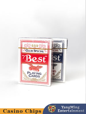 Nhà máy gốc tùy chỉnh 280g Blue Core Card Baccarat Red Blue Bee Poker Table Khác Thẻ chơi