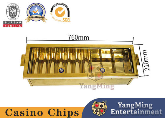 Luxury Poker Chip Rack 100 Rows Vòng tròn Kiểu nhựa Chips Chủ Frosted Rhombus Float