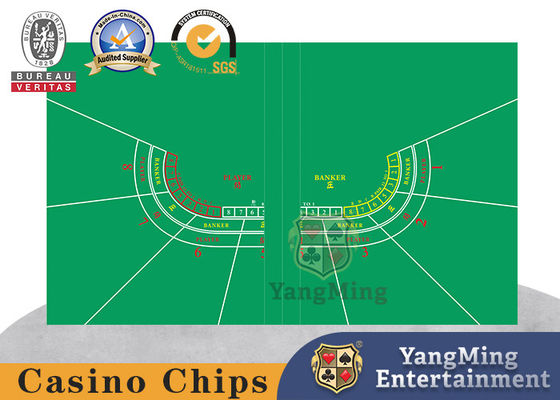 Trò chơi bài Baccarat Poker Gấp Khăn trải bàn Giải trí chống thấm nước Chuyên nghiệp Bố cục Rồng và Hổ Tùy chỉnh