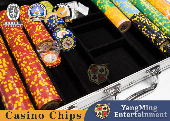 Hộp đựng bằng nhôm cho sòng bài Poker Casino Bộ hộp chip kim loại Poker cho 600 chiếc